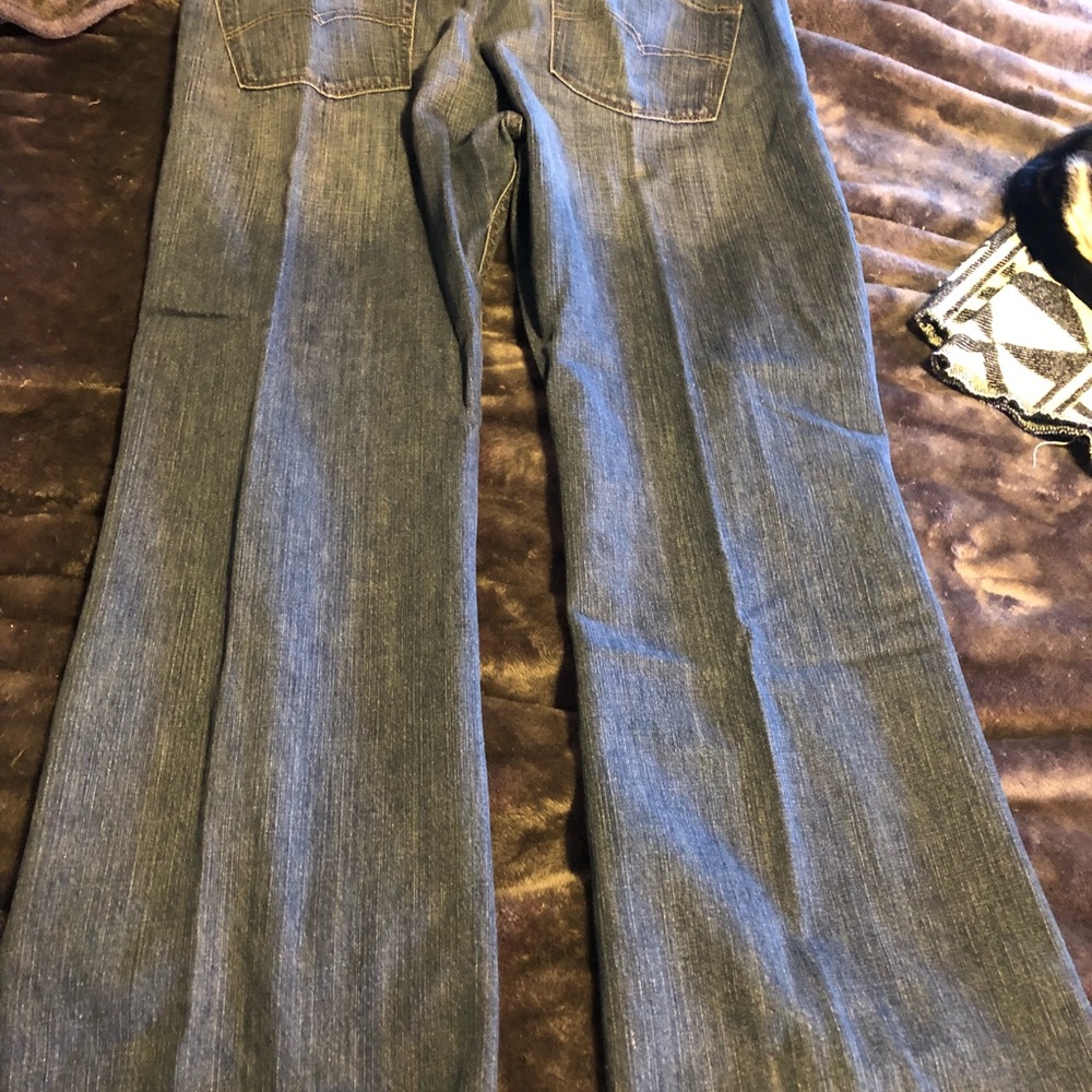 Men’s Levi’s Straight Leg Medium Wash Denim Jeans - Picture 4 of 8